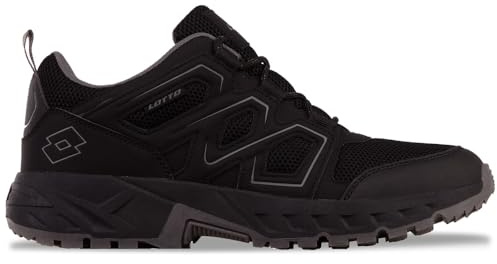 Lotto Sneaker Unisex, Nero/Grigio Dk, 45 EU, Nero Grigio Scuro, 45 EU