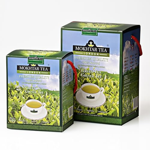 Mokhtar Tea London | Green Tea | Premium Quality | Loose Leaf | 250 gram | 100% Natural