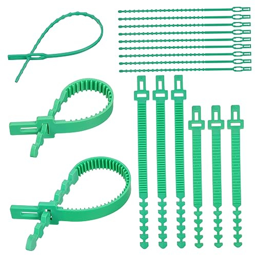 Abaodam 18piezas Correas para Estacar Árboles Bandas De Goma Gruesas para Soporte De Plantas Correas De Sujeción para Fijar Tomates y Zarzamoras El Jardín