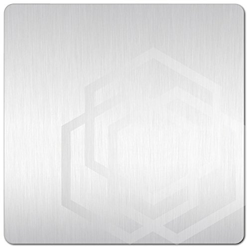 Türschilder24 XXL Schild - Türschild (B) • 125 x 125 mm Hinweisschild Sonderanfertigung aus 1,5 mm Aluminium Vollmaterial • 100% Made in Germany