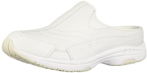 Easy Spirit Women's Tourguide Mule, White Leather, 7