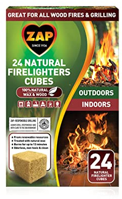 Zip Natural Firestarter Instant Light Cubes, 24 Count (2) Pack 48 Cubes
