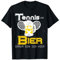 Tennis und Bier darum bin ich hier Saufen Schnaps Alkohol T-Shirt