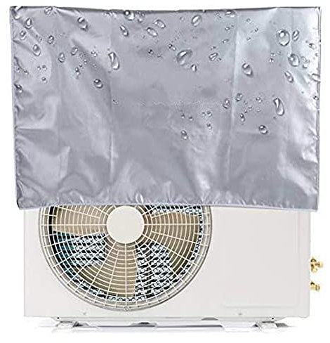 Copertura del Condizionatore D'aria, Coperchio di Protezione del Condizionatore D'aria, Copertura per Condizionatore D'aria da Esterno, Anti-Polvere Anti-Neve da Esterno (L)