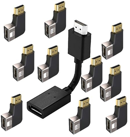 1PC Gold Plated HDMI Male to Female Swivel Adapter Any Angle Adjustable Rotation 360 Degree Connector Supports 3D 1080P HDMI Extender for Fire TV Stick, Roku Stick, Google Chromecast, Xbox, PS4,PS3.