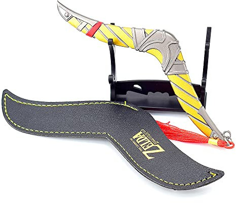 Chewmeter Legend of Zelda Link Waffe Schwert Dolchmesser Spear Sheild Actionfigur Spiel Sammlung Schreibtisch Raumdekoration Rucksack Anhänger Geschenk (Zelda Link Boomerang)