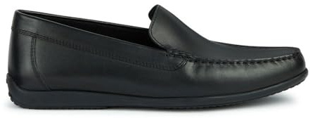 Geox U Ascanio B, Moccasin Uomo, Nero, 43 EU
