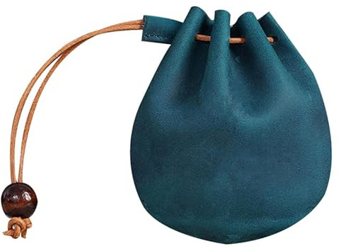 VALICLUD Mini Sac De Rangement en Cuir Vintage Pochette Monnaie Compacte Multifonction Porte-Clés Léger pour Usage Quotidien Et Voyage