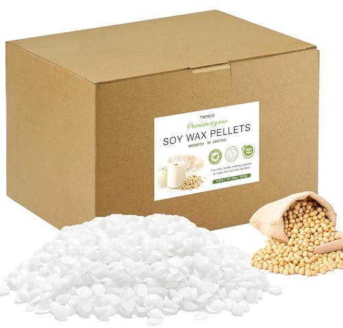 TRINIDa Soy Wax for Candle Making, 4KG SoyPRO Candle Wax Pellets, 100% Soy Wax Supplies of Candle Making for Adults and Beginners, Premium Pure Natural