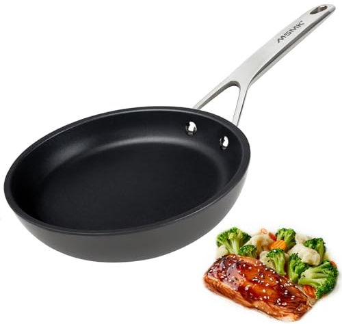 MSMK Padella da 28 cm in alluminio con rivestimento antiaderente in pietra GRE,Base in acciaio inossidabile da 4 mm, compatibile con induzione,Sicura per forno e lavastoviglie