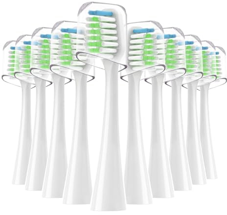 Sonic-Ersatzzahnbürstenköpfe, kompatibel mit Waterpik Complete Care 9.0 (CC-01), 5. (WP-862), elektrische Zahnbürste, 10 Stück(White)