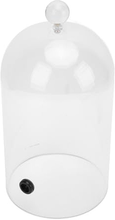 Alomejor Smoking Cloche Dome Cover for Food Drinks Transparent Acrylic Cocktail Smoker Kitchen Decor Display Show Case, Safe Material for Home, Restaurant, Bar, Backyard BBQ (33cm)