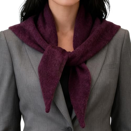 Triangle Sweater Scarf - Women's Shawl Wrap Neck Warmer Pure Cashmere Wool Head Scarf | For Ladies Spring Fall Daily Commute Outdoor Travel Beach