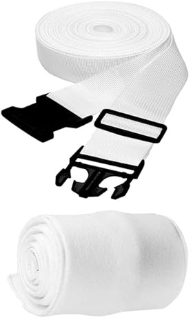 SUIOPPYUW Kit de jonction pour Matelas et Espace de Couchage - Pont lit Ajustable - Permet Combiner Facilement Deux Lits Jumeaux pour Un Meilleur agencement Couchage, Blanc, 195 x 20 cm