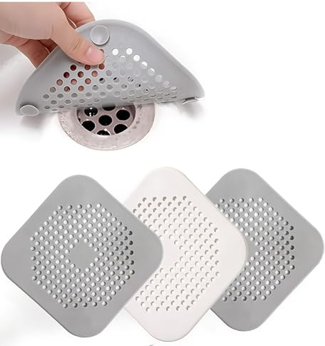 3 styck avloppsnät silikon, avloppsnät avloppsnät dusch hårfångare badkar avloppavspärr, avloppsnät för badrum badkar och kök