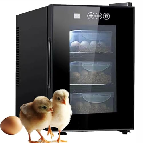 Incubatrice per rettili, 16 l, con LED touchscreen, temperatura regolabile da 10 °C a 40 °C, illuminazione di osservazione a LED per serpenti, lucertole e tartarughe