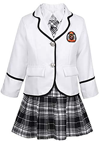 iiniim Barn flickor kostym japansk anime skolflicka kostym cosplay karneval kostym storlek 104–152