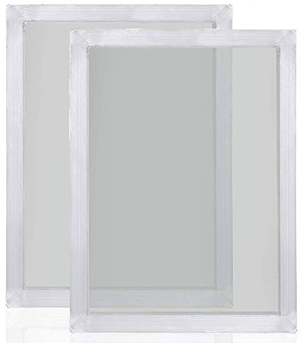 Senmubery 2Pcs A4 Screen Printing Aluminum Frame Stretched 120T Silk Screen Polyester Screen for Printed Circuit Board
