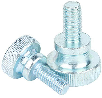 Yudesun 15-30Pcs Quincaillerie Fixations Tête Moletée Vis Outils Clous Galvanisé Acier Carbone Plat Vis à Oreilles Écrou Boulon Ensembles M3-M6