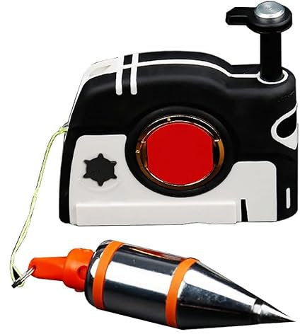 Plomada Magnética, 11 Oz (310 G) Plomada Magnética Con Cuerda de 4,5 M / 14,7 Pies Cuerda de Rebobinado Automático, para Trabajos de Construcción, Carpintería, Construcción de Paredes