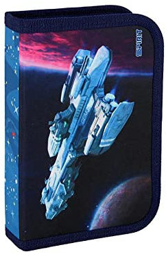 Gataric TTS Schüler-Etui Weltraum 28 teilig 1-Zipper