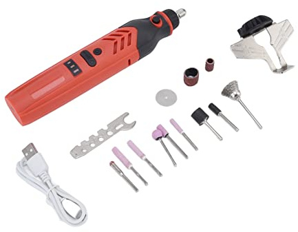 Gavigain Afilador, De Afilador De Motosierra Eléctrica Herramienta De Afilado De Sierra De Cadena De Alta Velocidad Viene, Kit de afilador de Cadenas de Motosierra inalámbrica