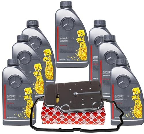 Changement d'huile automatique, kit de remplacement d'huile de boîte avec 7 L ATF MB 236.14, huile pour boîte automatique + filtre à huile de transmission