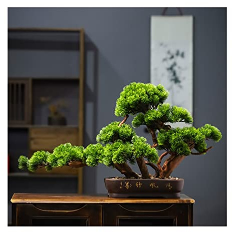 Bonsaï Artificiel Bonsaï artificiel, fausse plante, décoration d'arbre en pot, fausses plantes de maison for la maison, l'intérieur, le bureau, le jardin, affichage de bureau, décor Zen Plantes artifi
