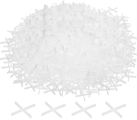 QUARKZMAN 1000 distanziatori per piastrelle da 1 mm, in plastica dura, a croce, distanziatori per installazione in ceramica, per pavimenti da parete