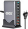 600W GaN3 USB C Ladegerät Mehrfach – 8 Ports USB Ladestation, 5×USB-C-Ports (140W/100W/30W) und 3×USB-A-Ports (30W QC) – Kompakter Multi-Geräte-Ladegerät für Laptops, iPhone 15/16, Galaxy, PS5, Reisen