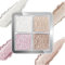 4-Color Highlighter Palette,Highlighter Makeup,Face Hig-Hlighter,Powder Hig-Hlighter,Shimmer Glow Powder,Long-Lasting,Waterproof,Lighten Skin Color,For Face,Cheek,And Eyeshadow,Shadow