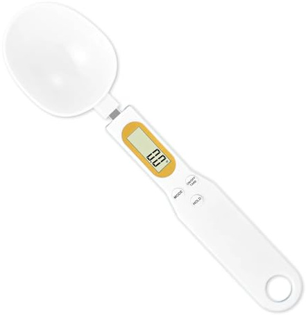 Cucchiaio Bilancia Digitale di Precisione, con graduazione da 0,1 g fino a 500 g, per cucchiai | Bilancia Elettronica, Display LCD, Ideale per Ingredienti Solidi e Liquidi
