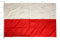 Drapeau Pologne 150x100cm en tissu nautique coupe-vent 115g/m², drapeau de Pologne 150x100cm lavable,drapeau polonais 150x100 avec cordon o mousquetons,double couture périmétrique et bande de renfort