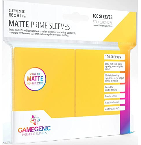 Gamegenic Matte Prime Sleeves (100-Pack)