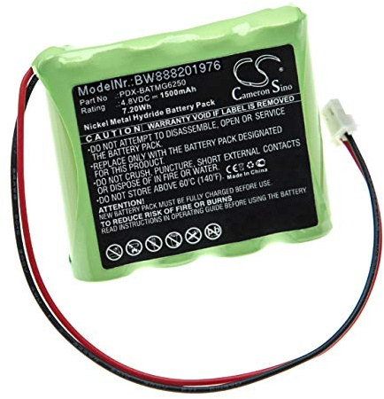 vhbw 1x Batterie Compatible avec Paradox Magellan MG6250, 6250 Console système d'alarme (1500mAh, 4,8V, NiMH)