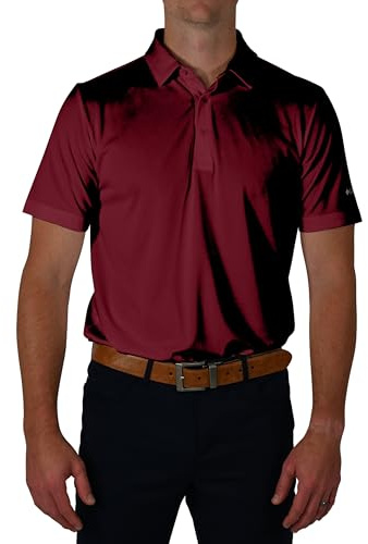 Columbia Herren Golf Drive Poloshirt Omni Wick Performance Atmungsaktiv Kurzarm, Rüben, L