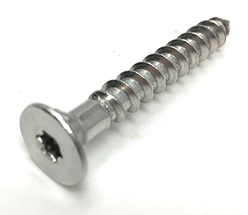 5x 8x60 Edelstahl-Spanplatten Schrauben V2A Senkkopf Holzbauschrauben Torx