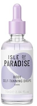 Isle of Paradise Self-Tanning Body Drops, Violet: For Tan to Dark Skin Tones, 75ml