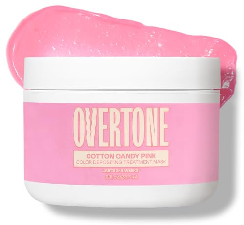 oVertone Hair Dye Conditioner 8oz Semi Permanent Hair Color with Shea Butter and Coconut Oil Temporary Hair Color Vegan Free