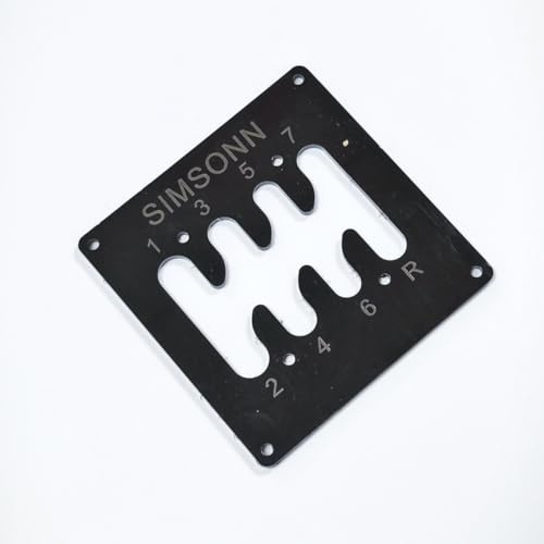 Lenkrad H Gear Shifter Sequence Panel für Thrustmaster TH8AT300, PC USB Simulator Shifter Sequence Panel Plate Cover For Logitech G29 G27 Racing Games (7+R)