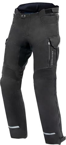 REBELHORN Scout Motorradhose Herren | Textil | Knieprotektoren Stufe 2 | Integrierte Membran | Herausnehmbares Thermofutter | 4 Belüftungskanäle