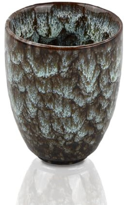 YILANJIN Taza de Café, Taza Sin Asa, Taza de Cerámica Vintage de Gres, Taza de Porcelana, Tazas de Té Sin Asas, Taza Ceramica para Café, Té, Cacao, Hogar, Oficina, Cumpleaños 250ML