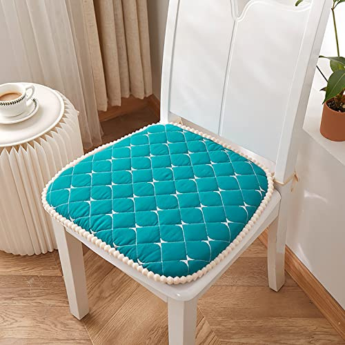 Cuscino per sedia quadrato antiscivolo in cotone scuro confortevole con clip per cucina, sala da pranzo, cuscino per sedia da pranzo traspirante e morbido
