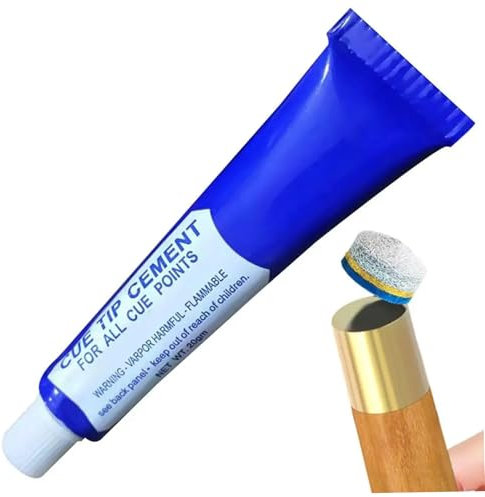 Pesoncarl Colla per Punte da Biliardo, Stick di Colla da 0, 7 Once, in Resina epossidica, a lenta Essiccazione, Accessori per la Riparazione delle Punte delle Stecche