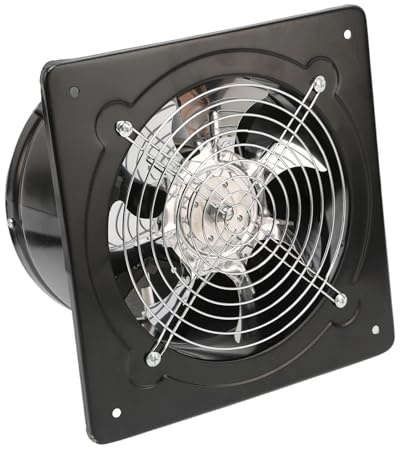 Fesatccoz 4 Inch Kitchen Exhaust Fan Stainless Steel Wall Mounted Extractor Ventilation Fan for Kitchen, Home and Commercial Use