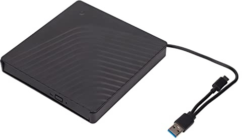 LICAEVEY Extern DVD-Enhetslåda, USB 3.0 CD ROM Laptop Optisk Enhetslåda 5 Gbps för 12,7 Mm DVD RW Optisk Drivrutin CD-brännare