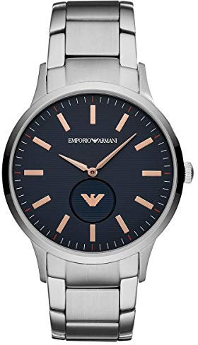 Emporio Armani Men's Analog Quartz Watch with Stainless Steel Strap AR11137