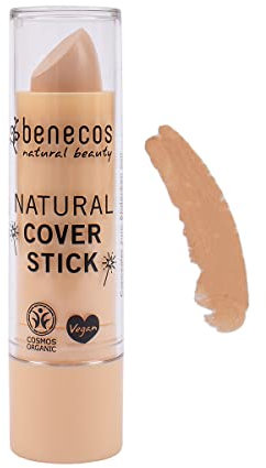 benecos - natural beauty Biokosmetik - Cover Stick - hohe Deckkraft - talkfrei - vegan - beige