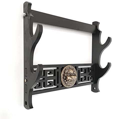 AFuex Sword Display Halter Wandhalterung Katana Samurai-Schwerter für Wand Schwerthalters,2 Tier