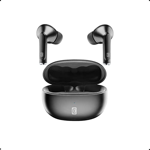 cellularline - Flick - Cuffiette Auricolari Bluetooth 5.0 HiFi Stereo con Custodia di Ricarica - Autonomia Totale di 20 Ore - Ricarica 2 Ore - Portata 10 Mt - Universale - Nero